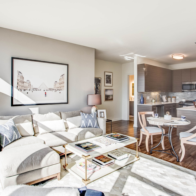 Next Apartments - Modern Living Room and Kitchen
