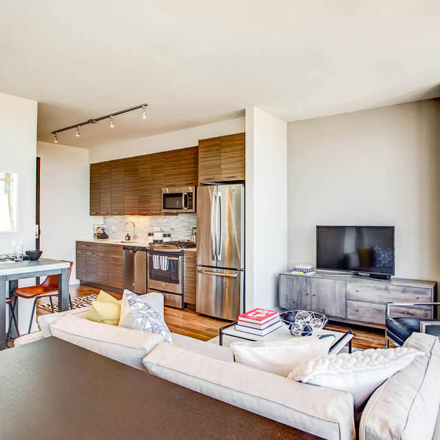 Next Apartments - Living Room with Furniture